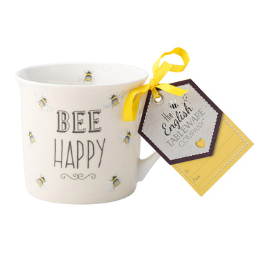 The English Tableware Company Bee Happy Mug - Cream